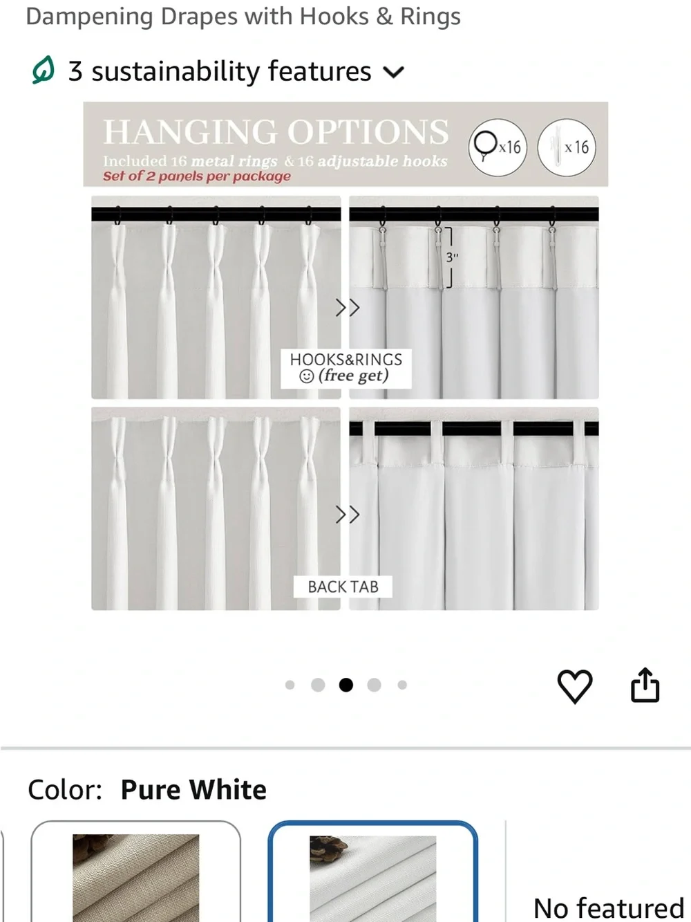 NEW Blackout Pinch Pleated Curtains in White - 92”L x 40”W